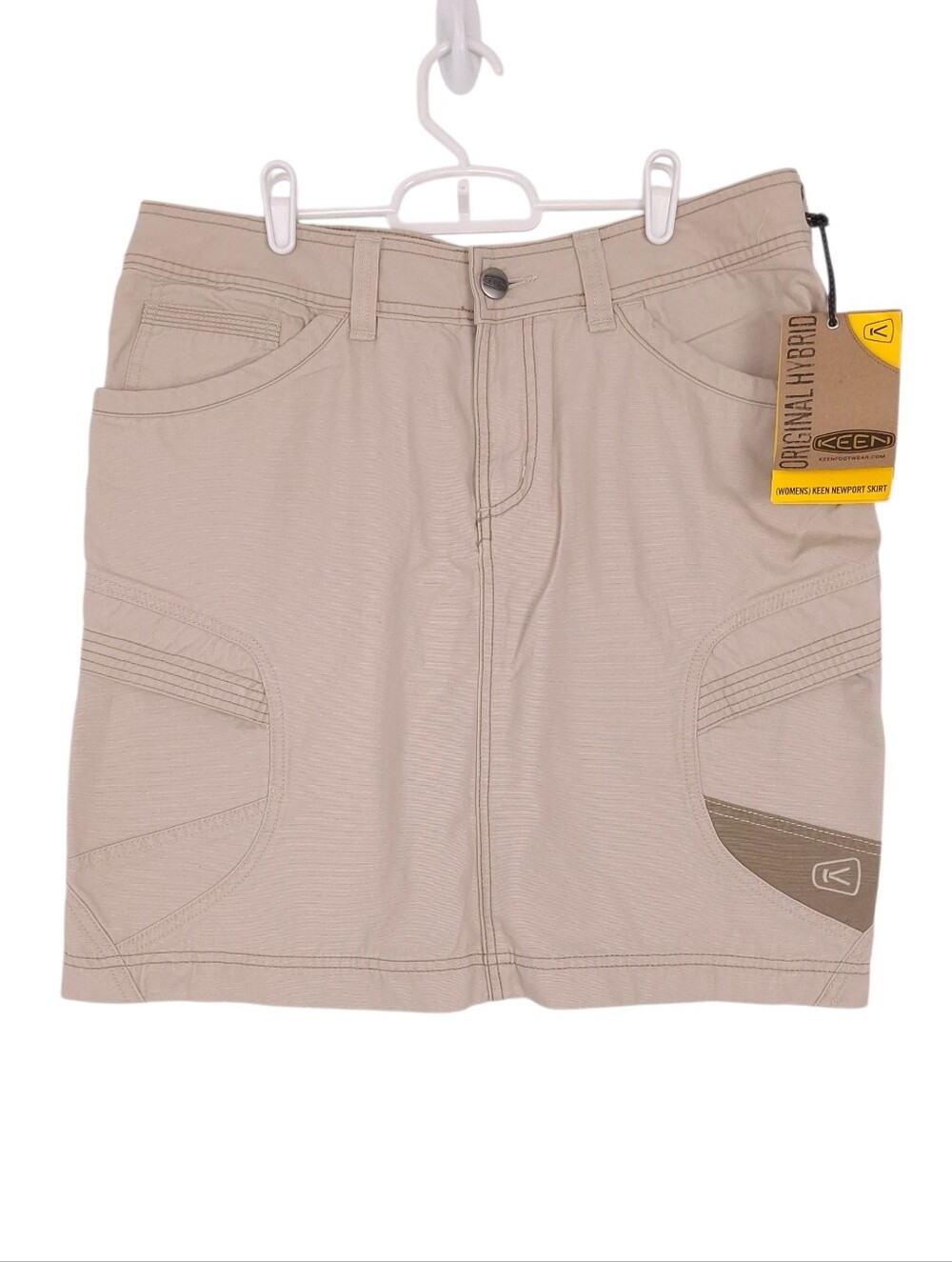 Keen Newport Skirt Stone Khaki cargo utility outdoor hiking canvas gorpcore